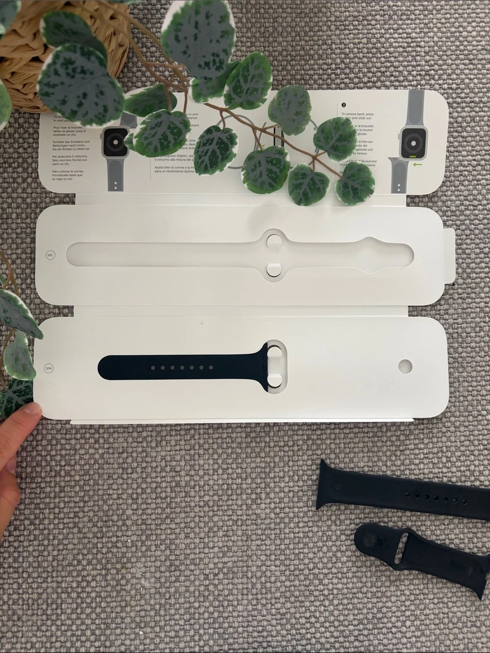 Apple Watch 44mm Sport Band in Black